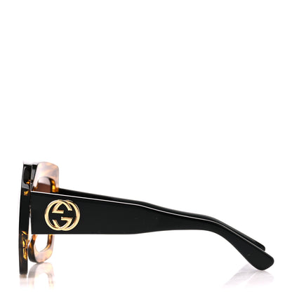 Gucci Acetate Square Frame Sunglasses GG0053S Havana 3 of 8
