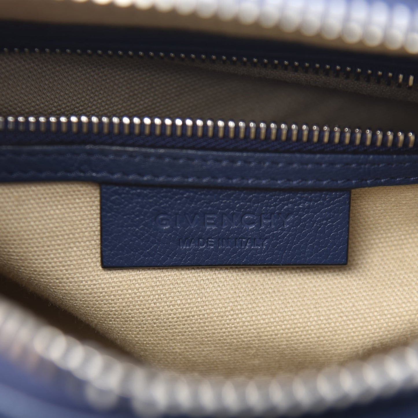 Sugar Goatskin Mini Antigona Night Blue