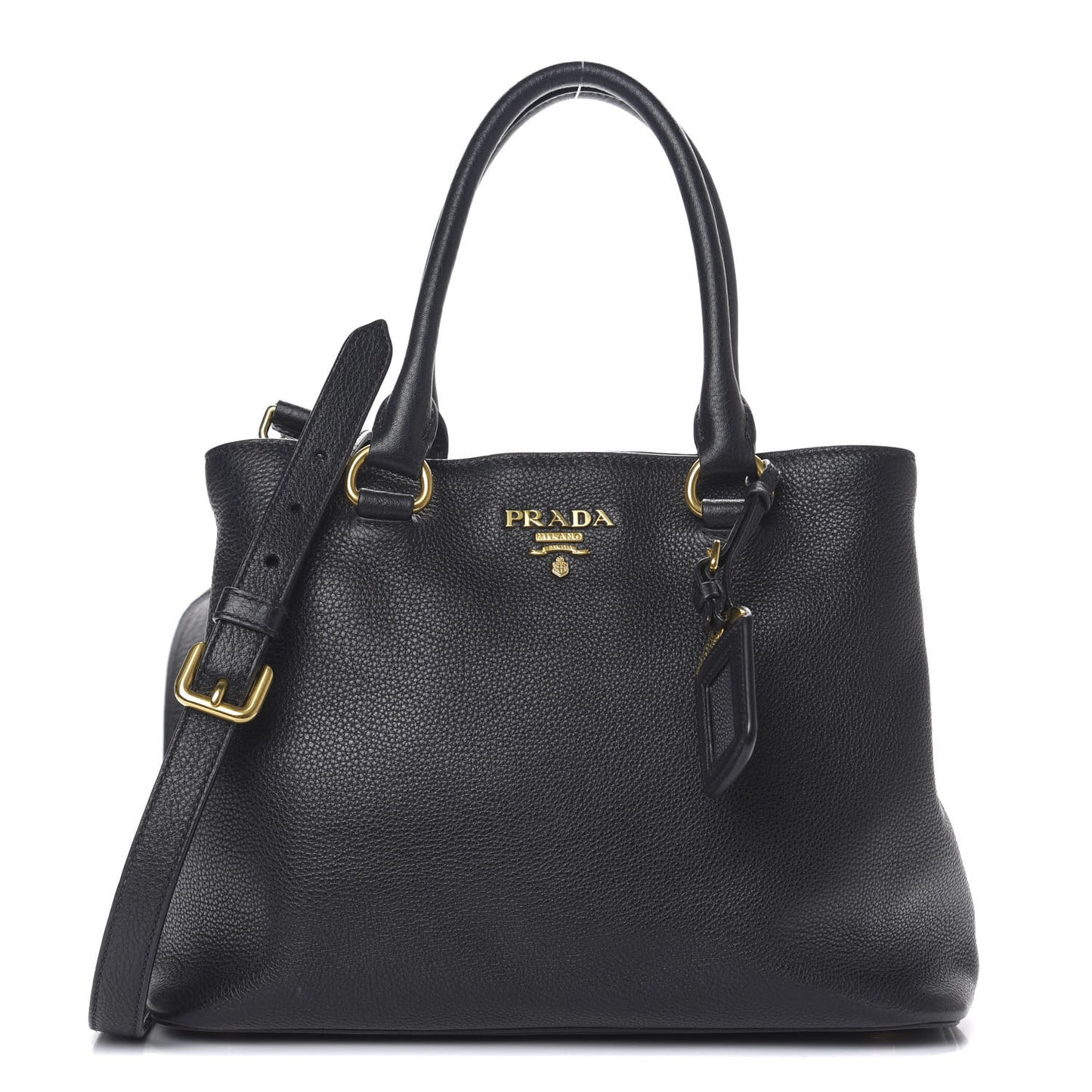 Vitello Daino Tote Black