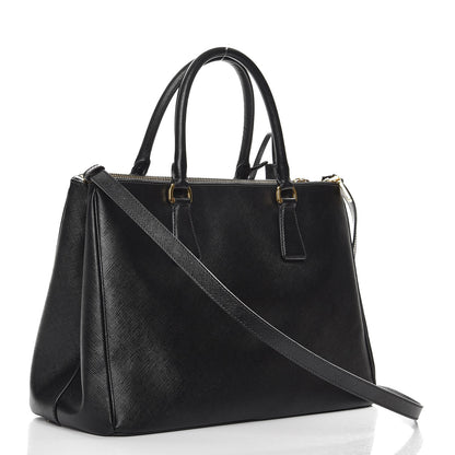 Prada Saffiano Medium Galleria Double Zip Tote Black 4 of 8
