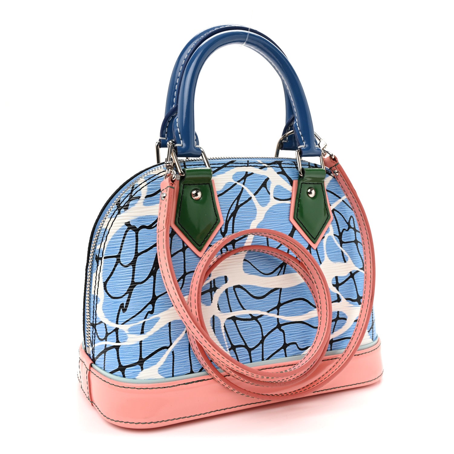 Louis Vuitton Epi Alma BB Aqua 3 of 9