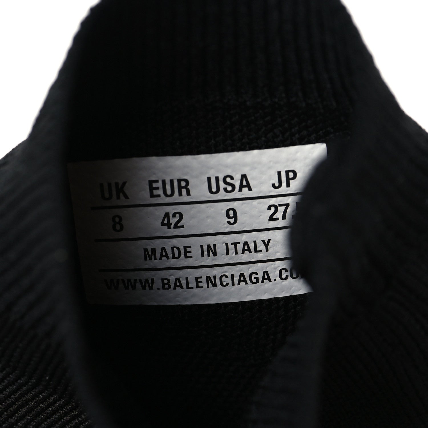 Balenciaga Neoprene Knit Speed Graffiti Sneakers 42 Black White 9 of 9