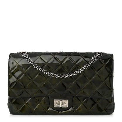Chanel Patent Quilted 2.55 Reissue 226 Flap Green 1 of 10