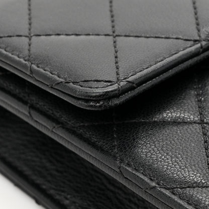 Chanel Lambskin Quilted Chic Pearls Flap Black 15 of 16