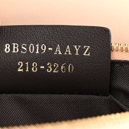 Fendi Vitello King Tamponato Logo Embossed Medium Wallet On Chain Poudre 7 of 12