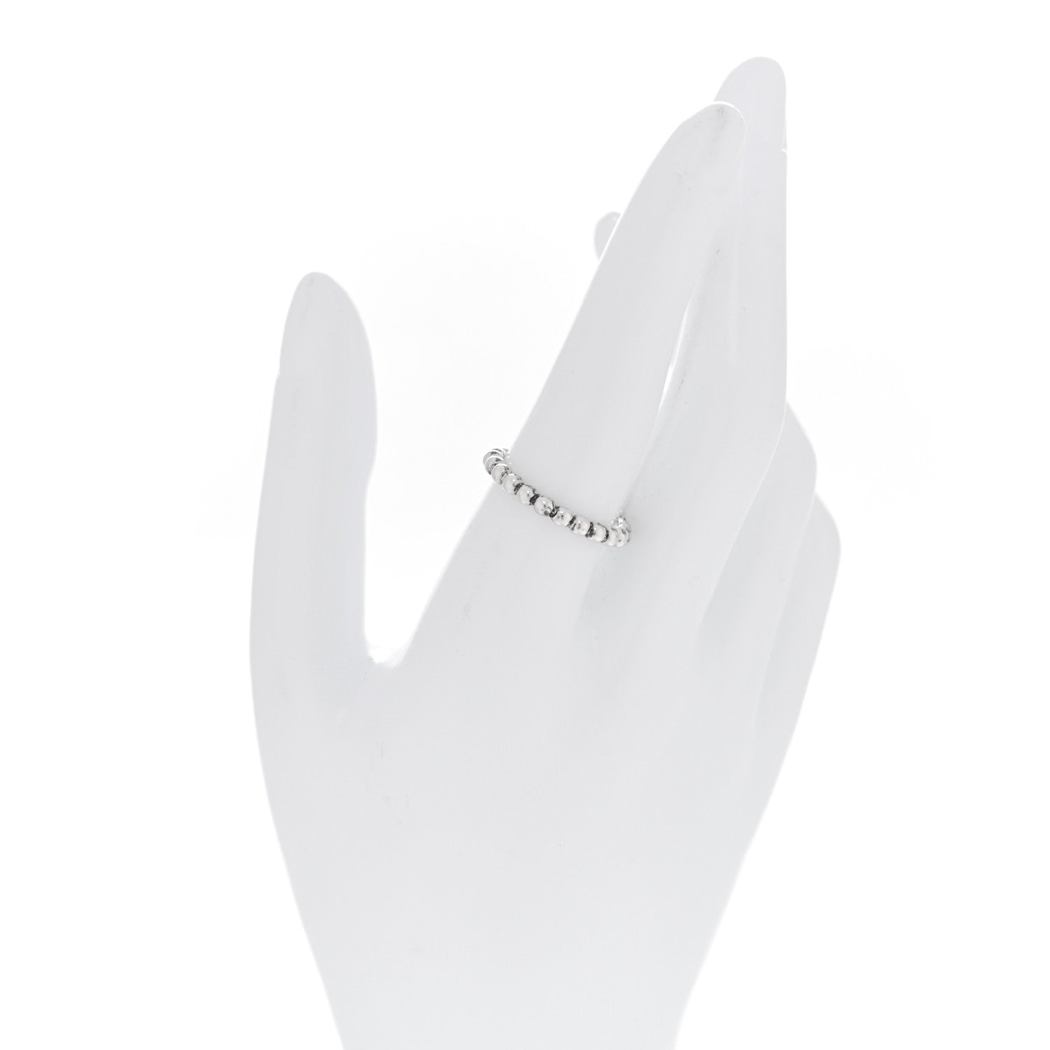 Tiffany Sterling Silver HardWear Bead Ring 57 8 2 of 4