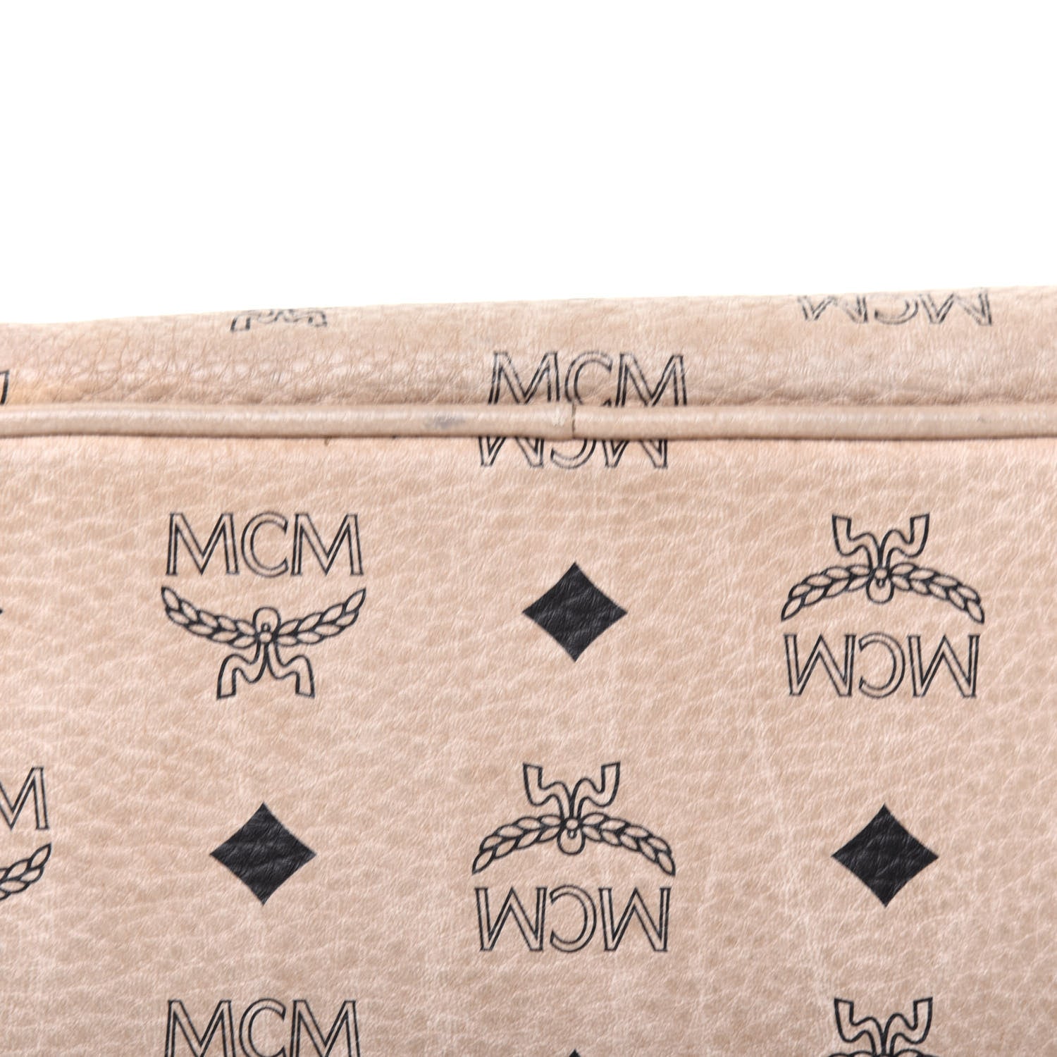 MCM Visetos Essential Drawstring Bucket Bag Beige 15 of 29