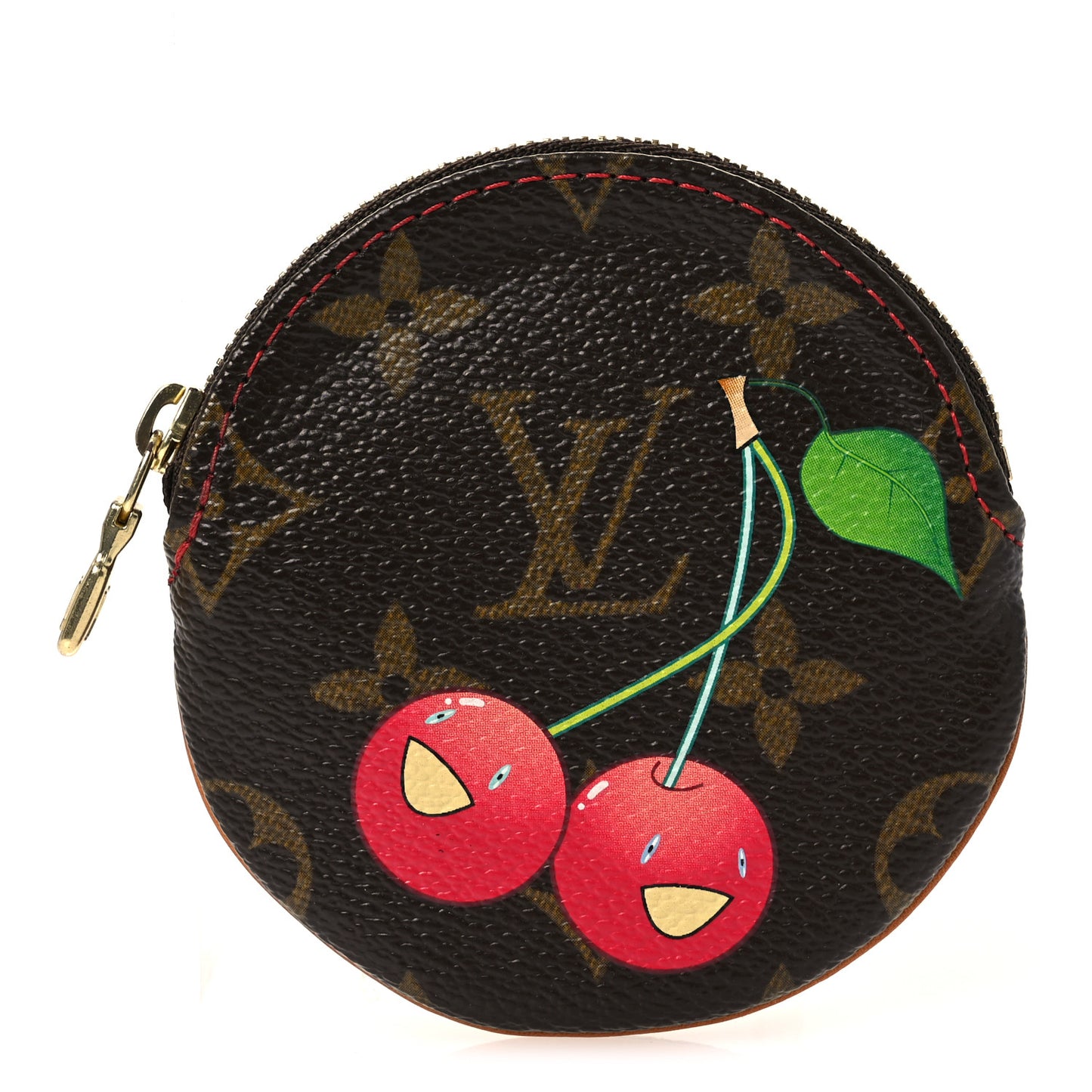 Monogram Cerises Round Coin Purse