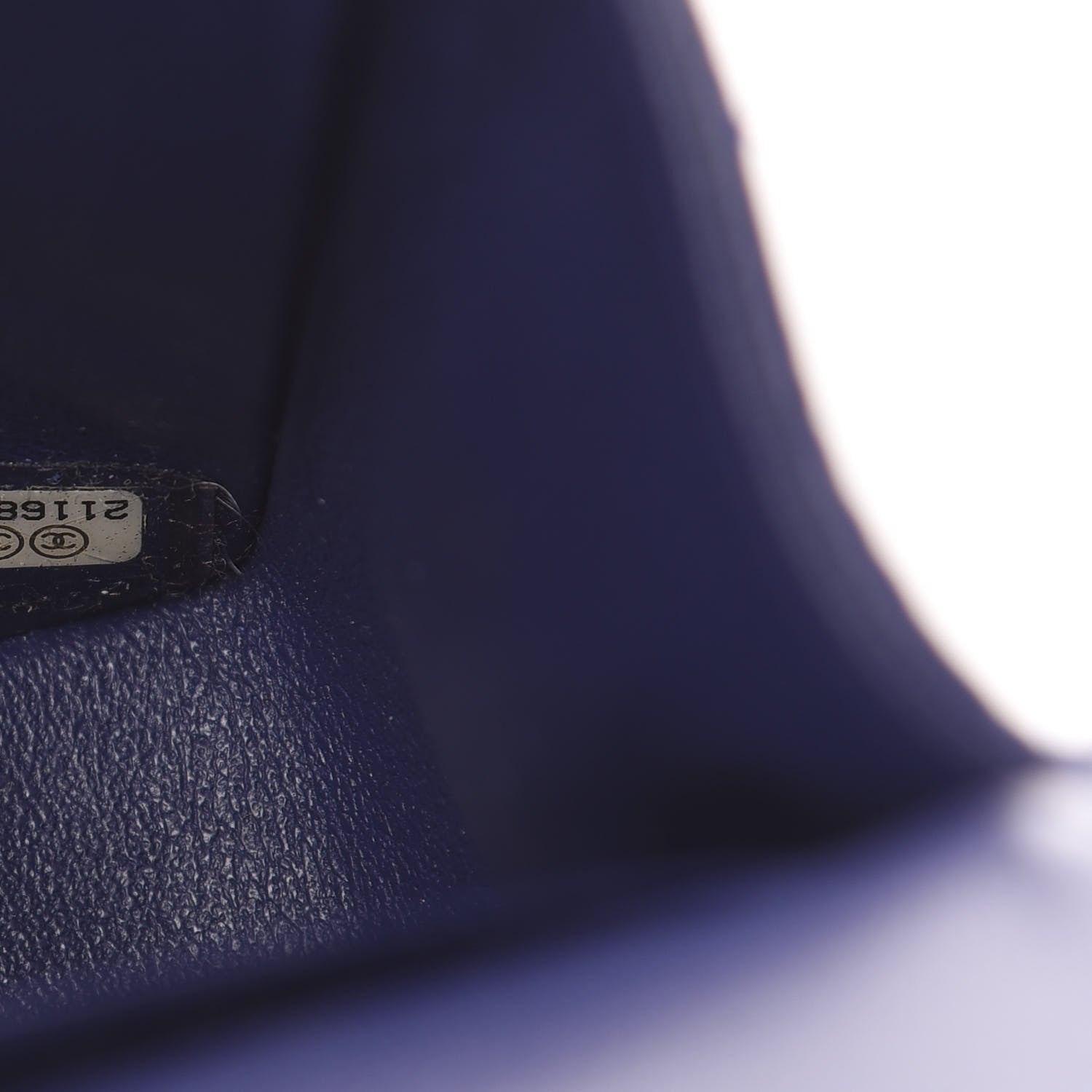 Chanel Lambskin Chevron Quilted Medium Double Flap Blue 7 of 15