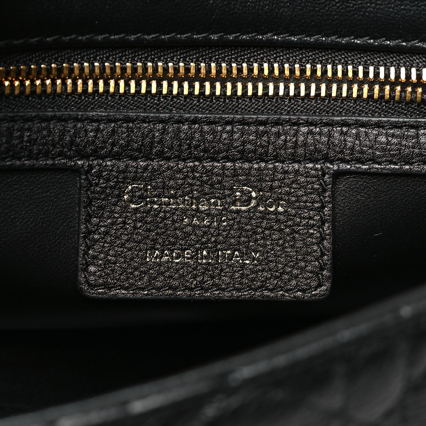 Calfskin Cannage Small Caro Bag Black