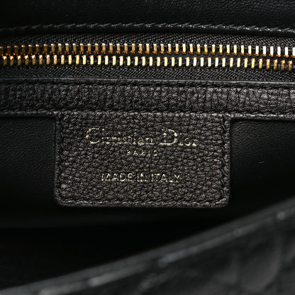 Christian Dior Calfskin Cannage Small Caro Bag Black 6 of 11