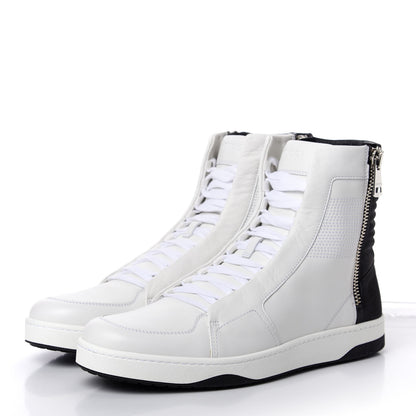 Gucci Calfskin Mens High Top Sneakers 9 White 3 of 11
