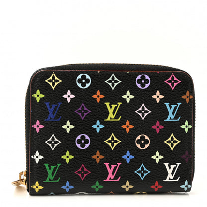 Louis Vuitton Monogram Multicolor Zippy Coin Purse Black Grenade 1 of 6