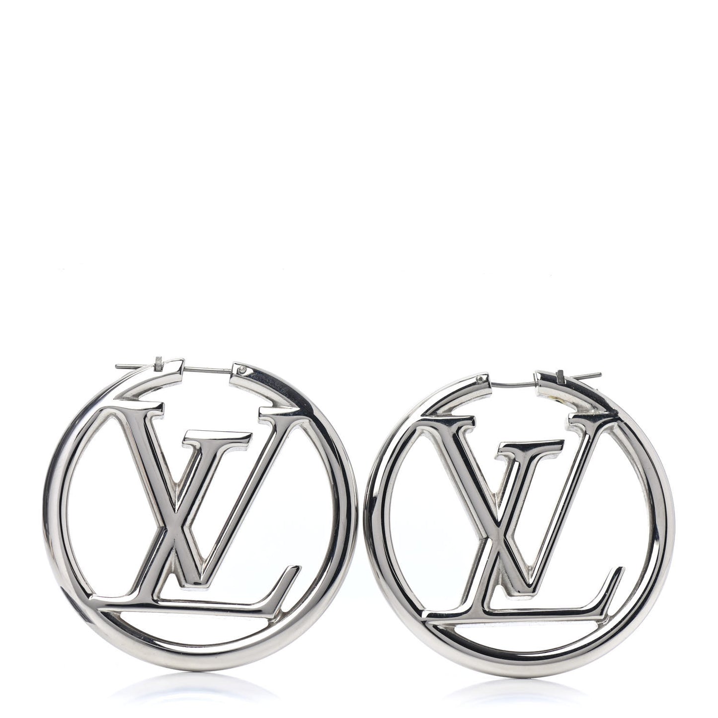 Palladium Louise Hoop Earrings Silver