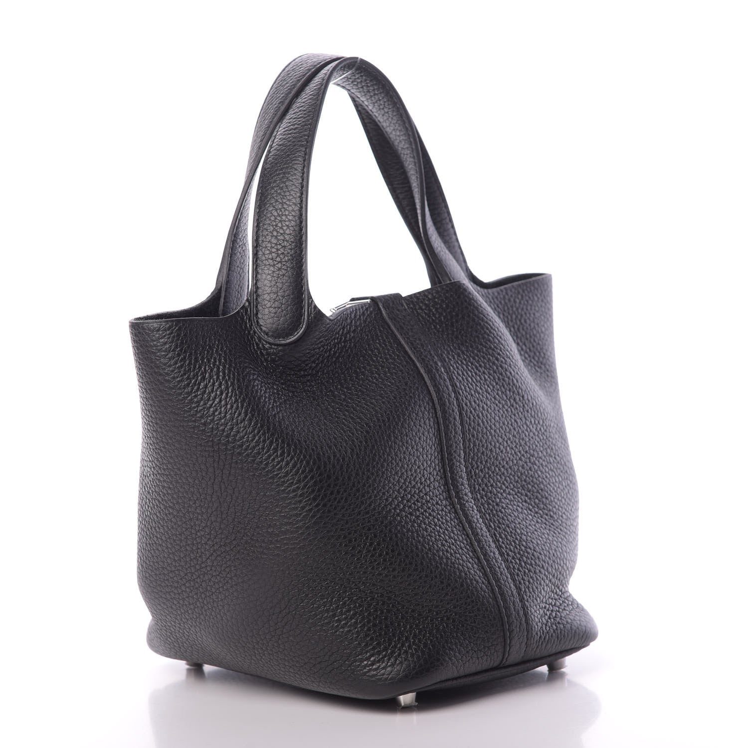 Hermes Taurillon Clemence Picotin Lock 18 PM Black 3 of 11