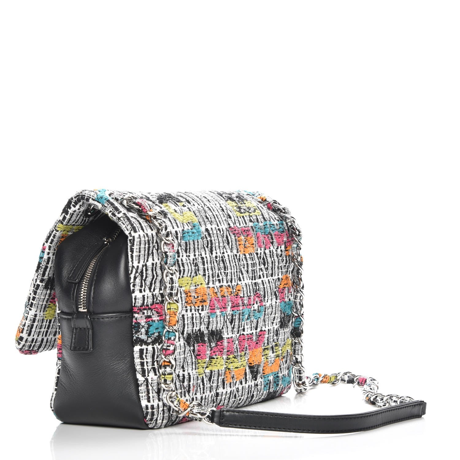 Chanel Fantasy Tweed Quilted Jumbo Easy Flap Multicolor 3 of 7