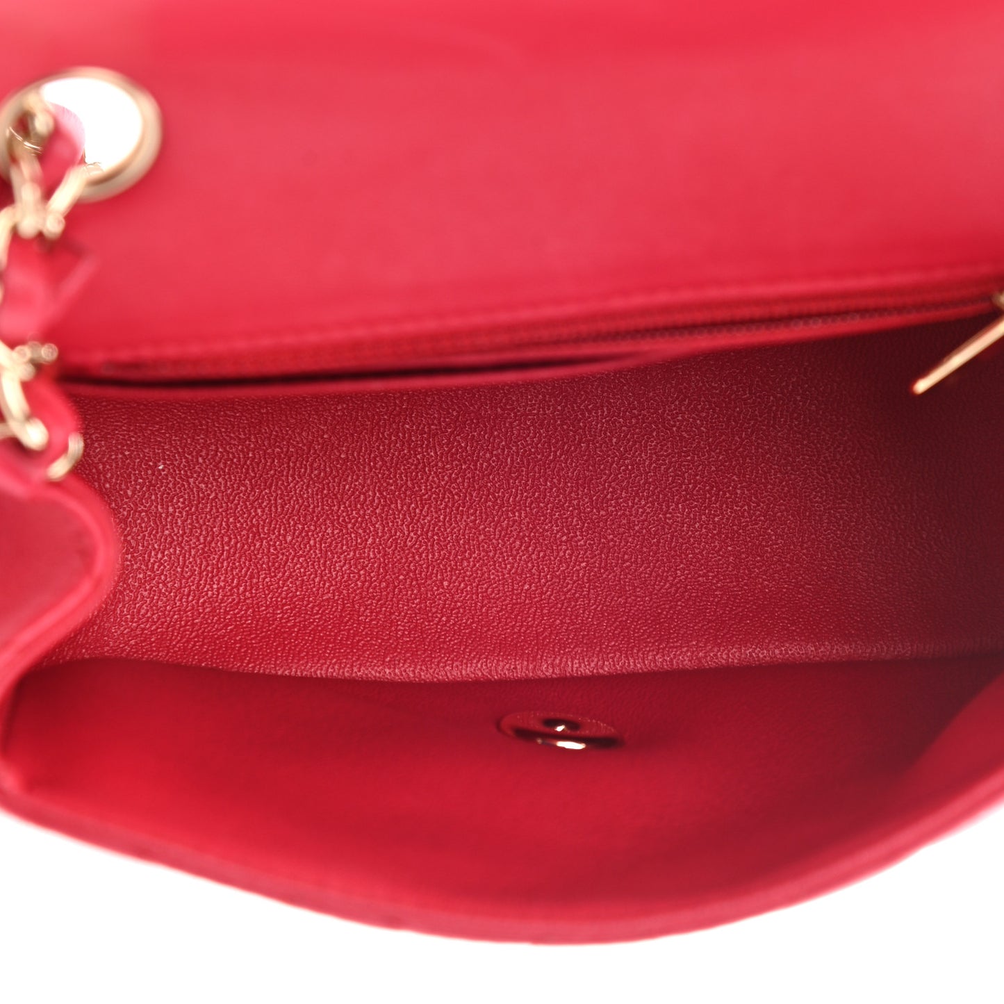 Lambskin Quilted Mini Square Flap Pink