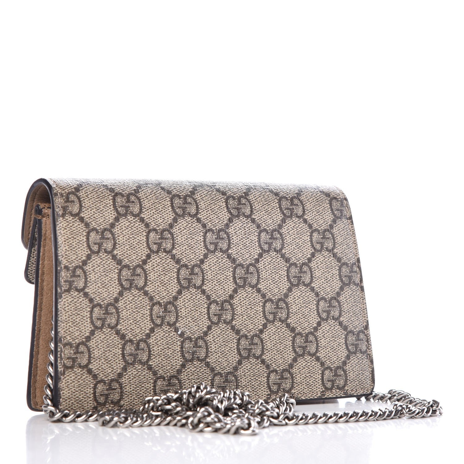 Gucci GG Supreme Monogram Super Mini Dionysus Shoulder Bag Taupe 3 of 8