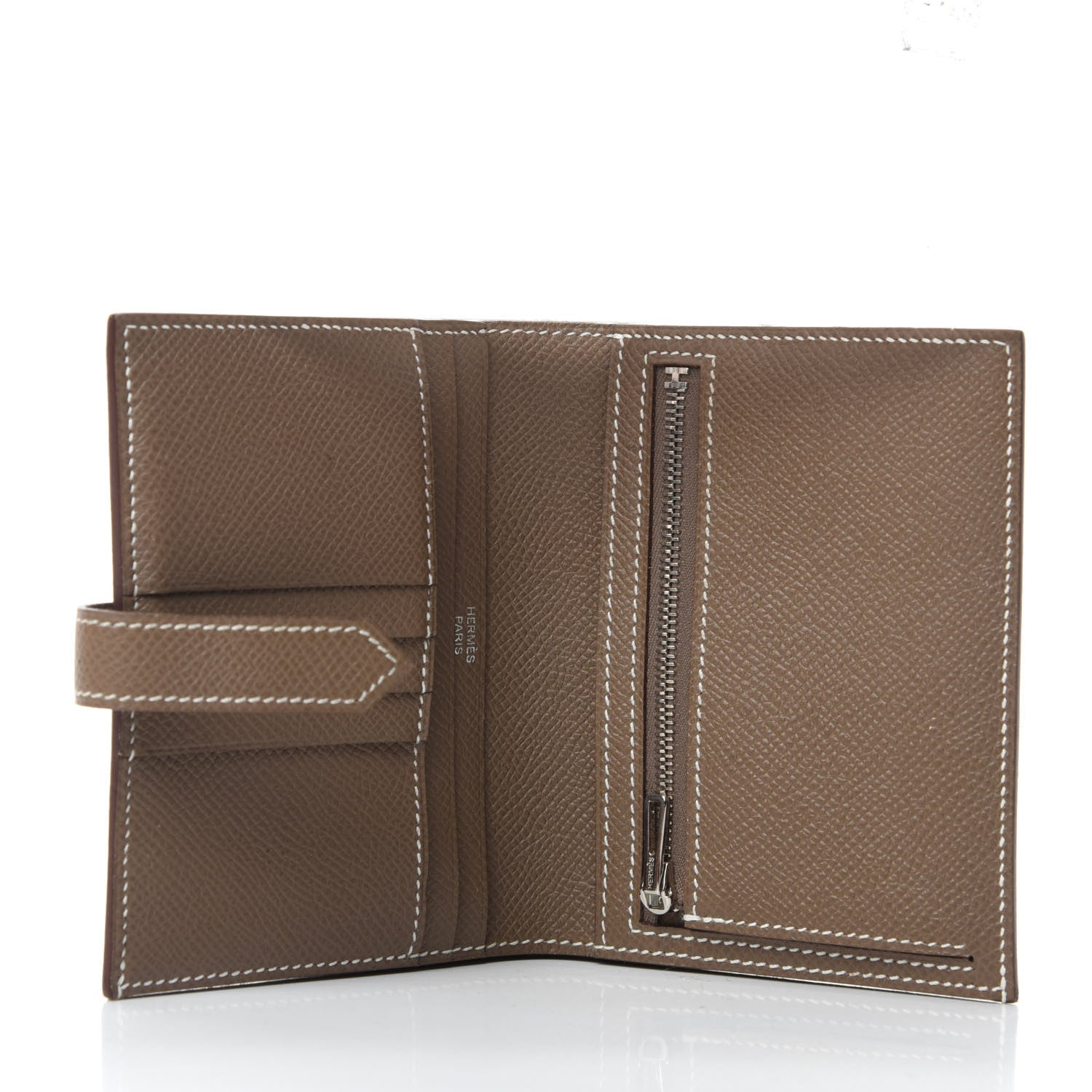 Hermes Epsom Bearn Compact Wallet Etoupe 5 of 7