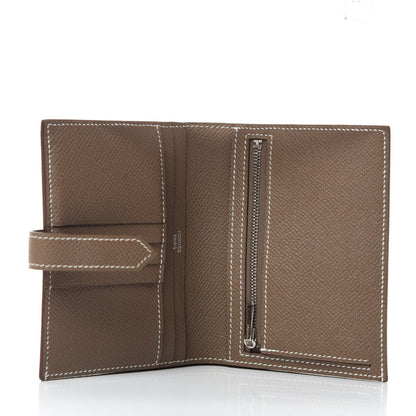 Hermes Epsom Bearn Compact Wallet Etoupe 5 of 7