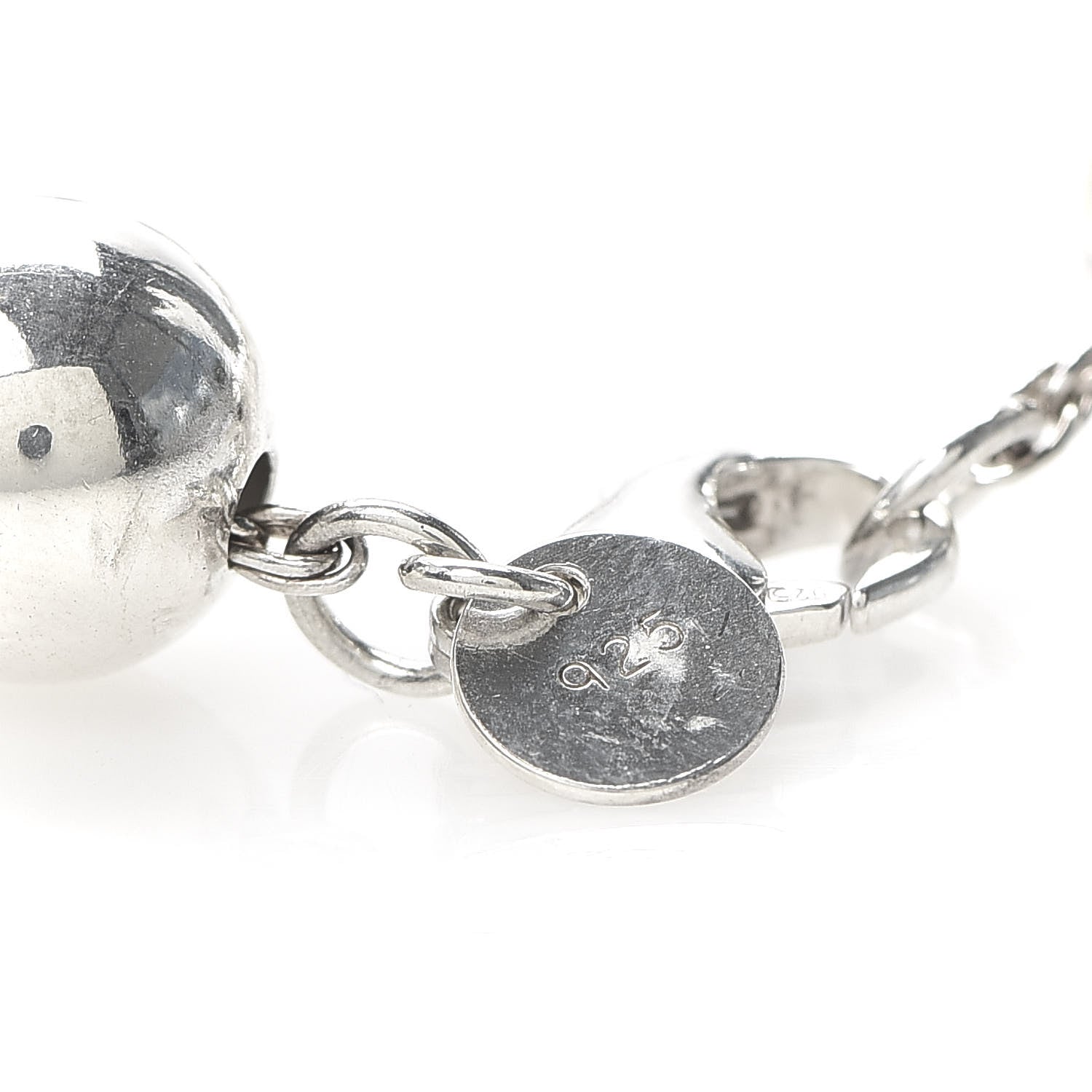 Tiffany Sterling Silver 10mm HardWear Ball Bracelet 6 of 6