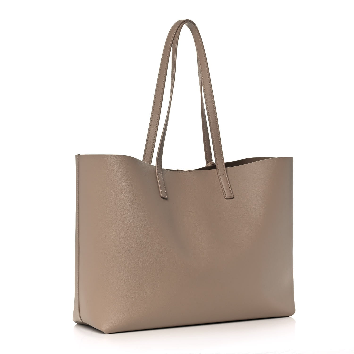 Saint Laurent Calfskin Large Shopping Tote Dark Beige 4 of 18