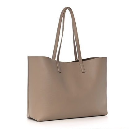 Saint Laurent Calfskin Large Shopping Tote Dark Beige 4 of 18