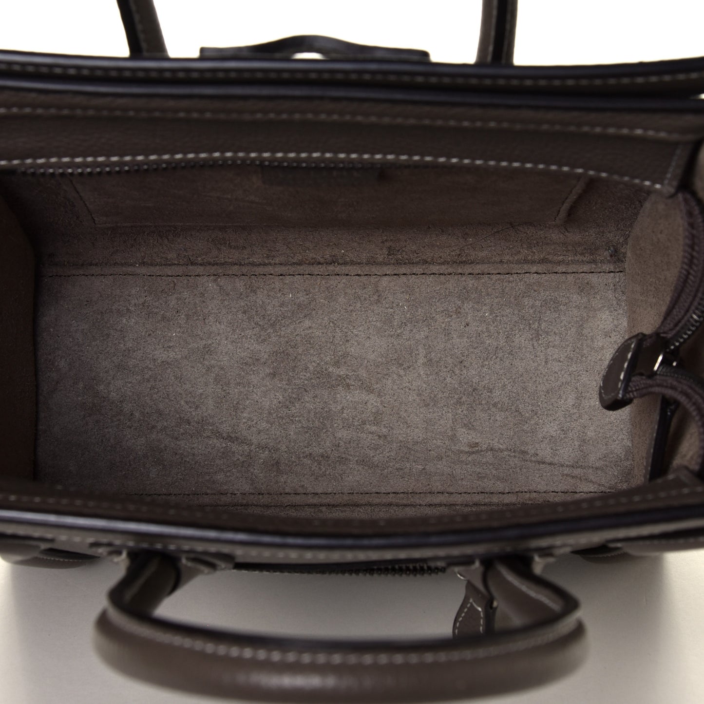 Drummed Calfskin Nano Luggage Souris