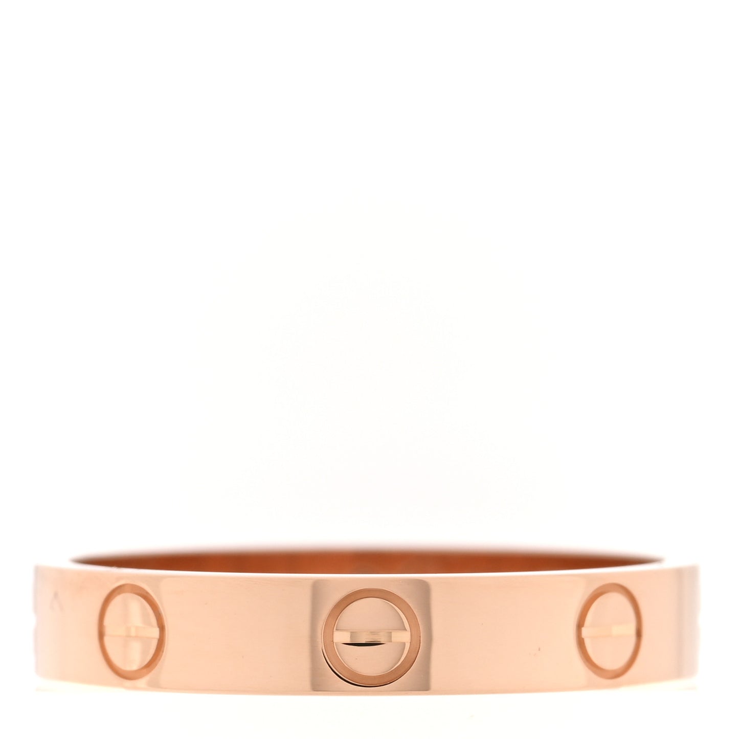 18K Pink Gold 3.5mm LOVE Wedding Band Ring 57 8