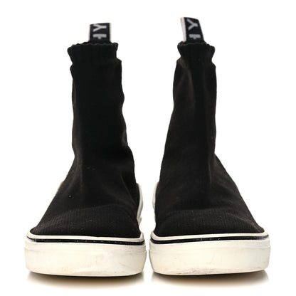 Givenchy Technical Canvas Knit Womens George V Sock Sneakers 41 Black 2 of 12