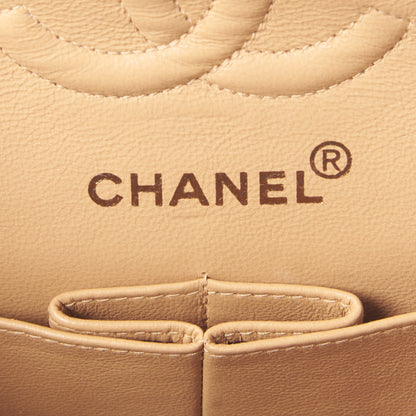 Chanel Lambskin Quilted Small Double Flap Beige 8 of 9