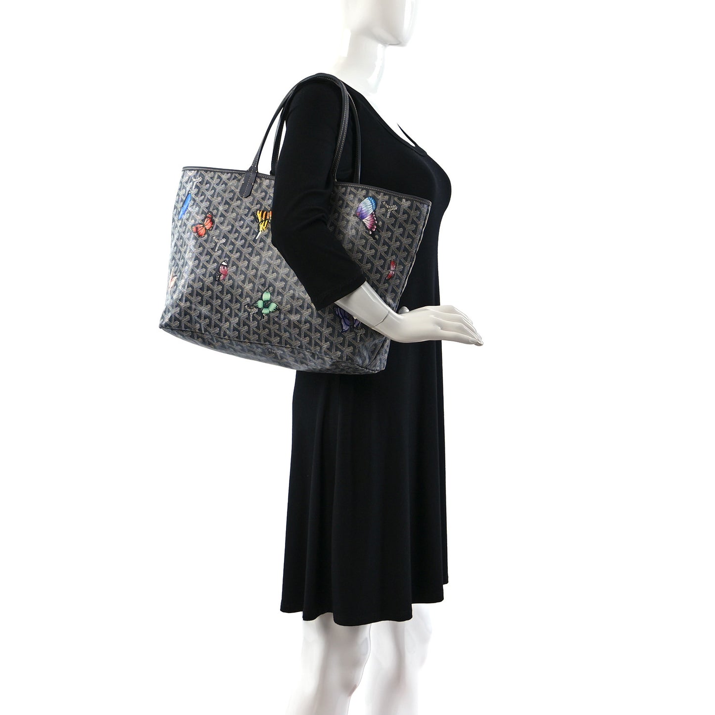 Goyardine Butterflies Saint Louis PM Grey