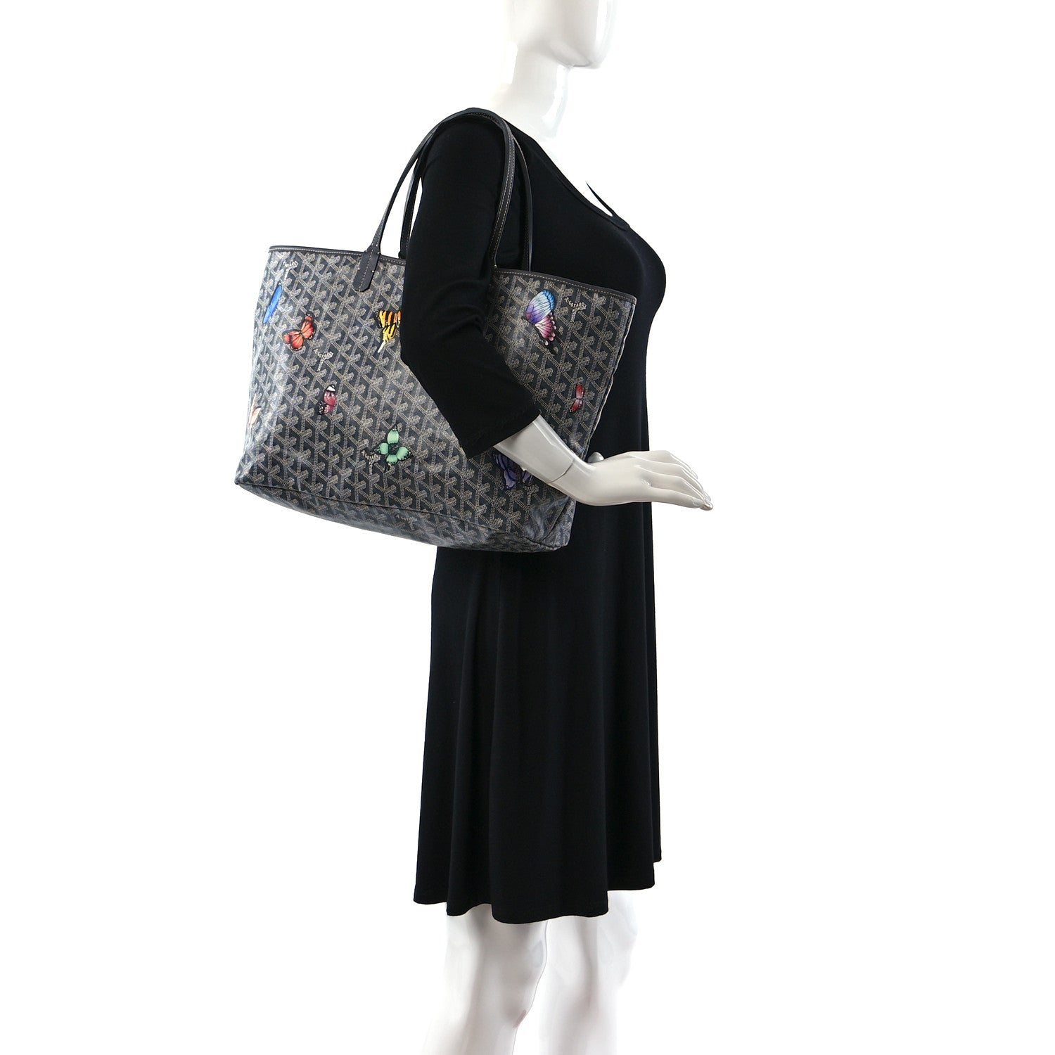 Goyard Goyardine Butterflies Saint Louis PM Grey 2 of 11