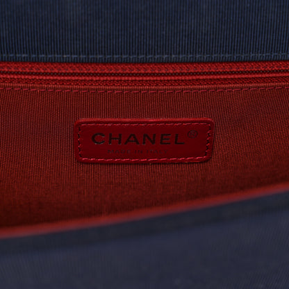 Chanel Calfskin Quilted Ballerine Flap Black Blue 7 of 10