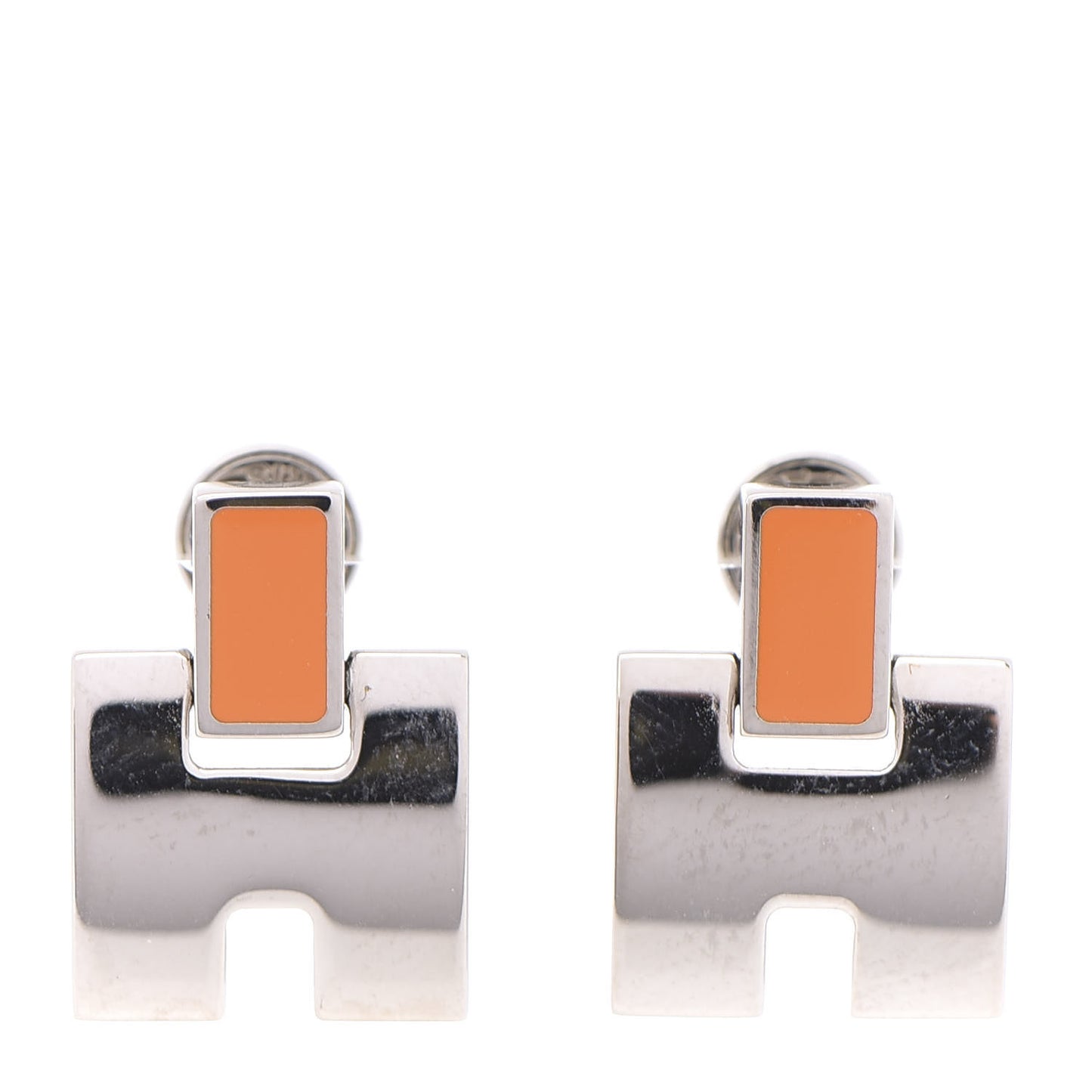 Palladium Lacquer Eileen Earrings Orange