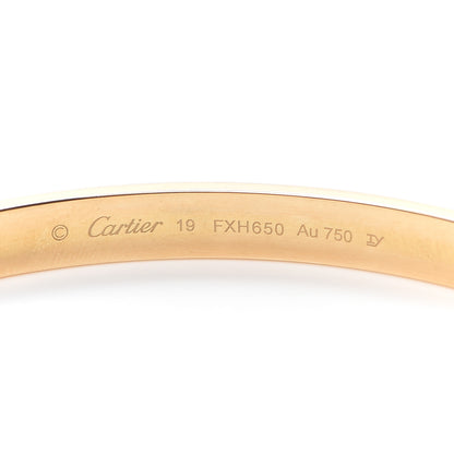 Cartier 18K Yellow Gold LOVE Bracelet 19 5 of 7