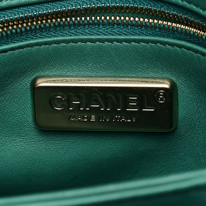 Chanel Snakeskin Chain Around Single Flap Turquoise 6 of 13