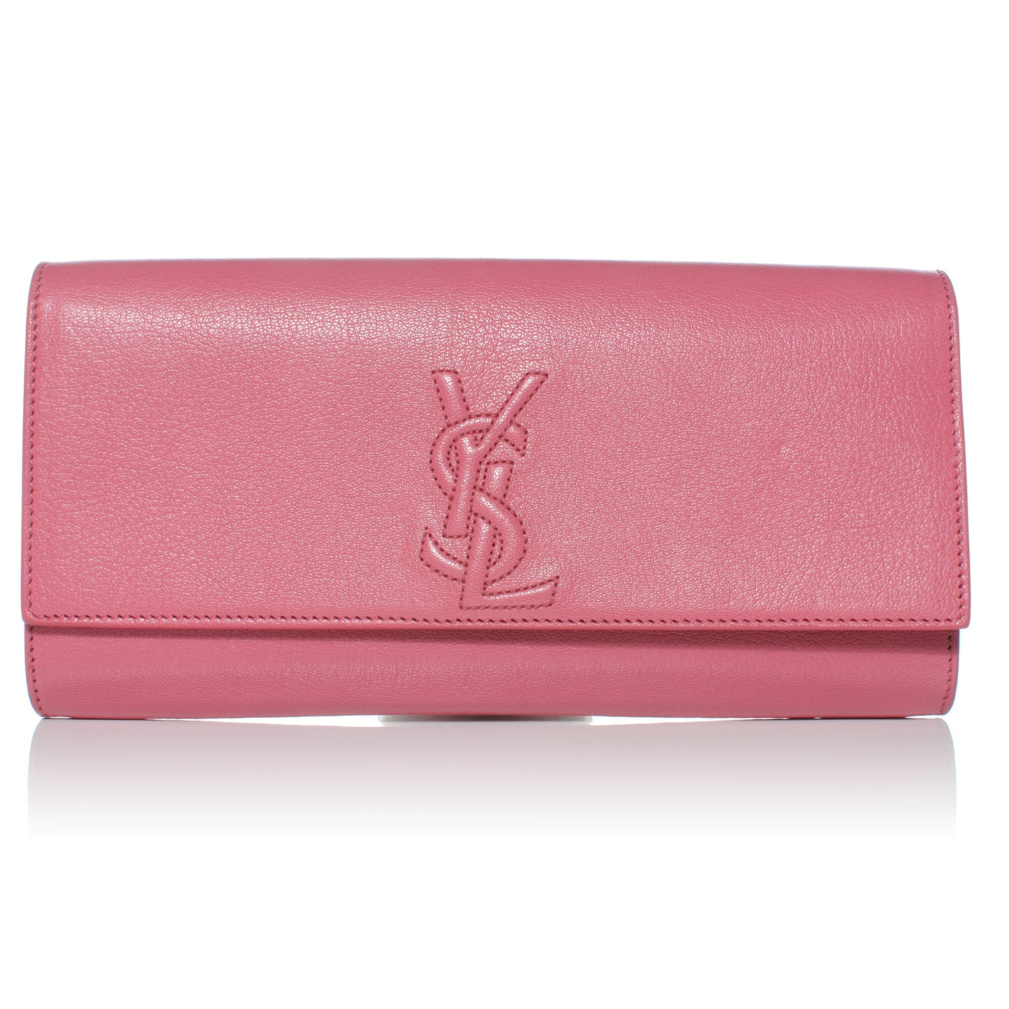 Leather Medium Belle de Jour Clutch Pink