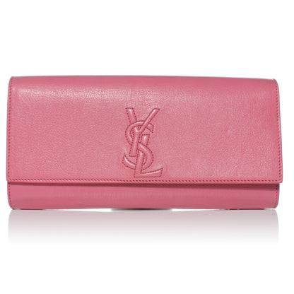 Saint Laurent Leather Medium Belle de Jour Clutch Pink 1 of 6