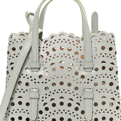Alaia Calfskin Vienne Wave Mina 16 Bag  Gris Vert 7 of 9