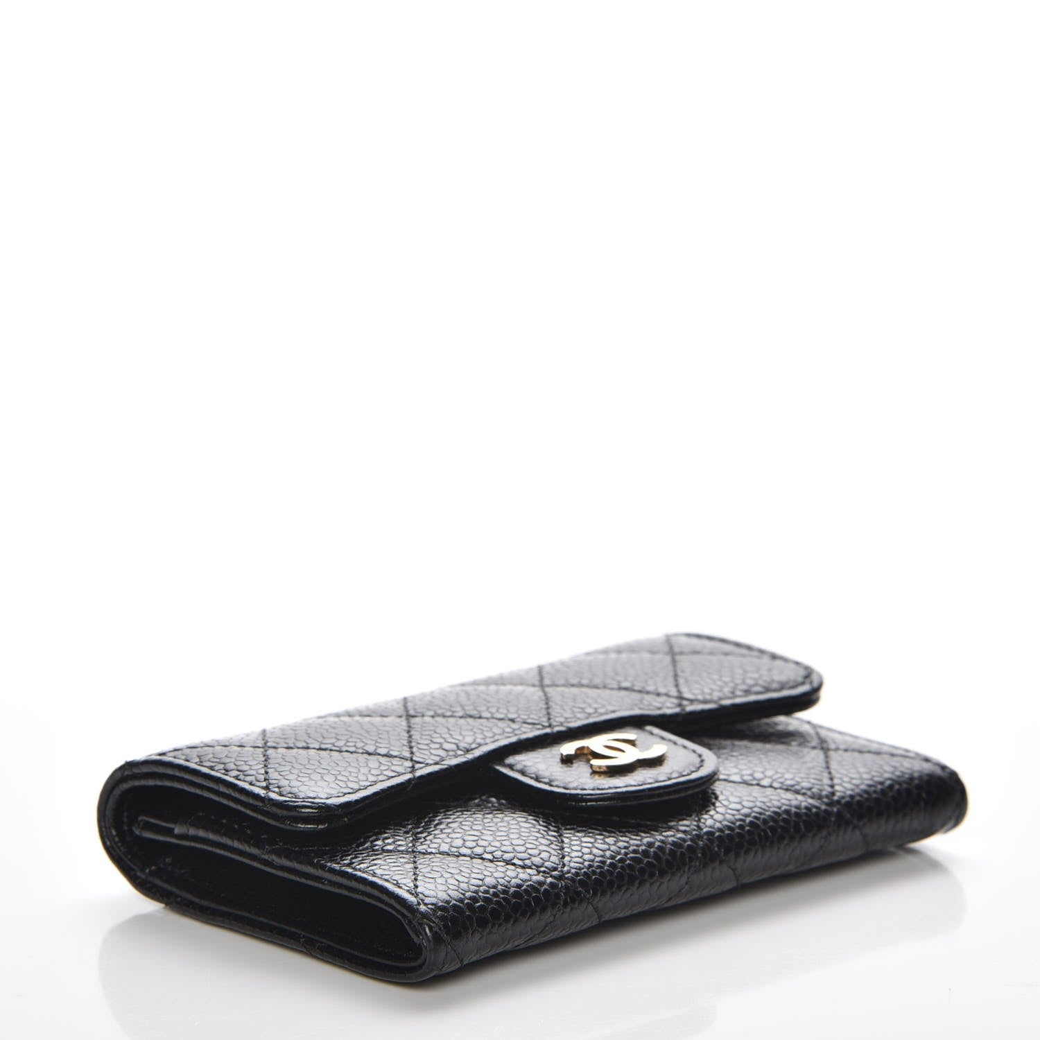 Chanel Caviar Quilted Flap Card Holder Black 4 of 9