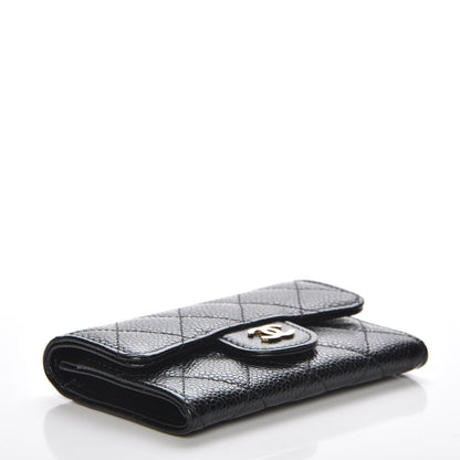 Chanel Caviar Quilted Flap Card Holder Black 4 of 9