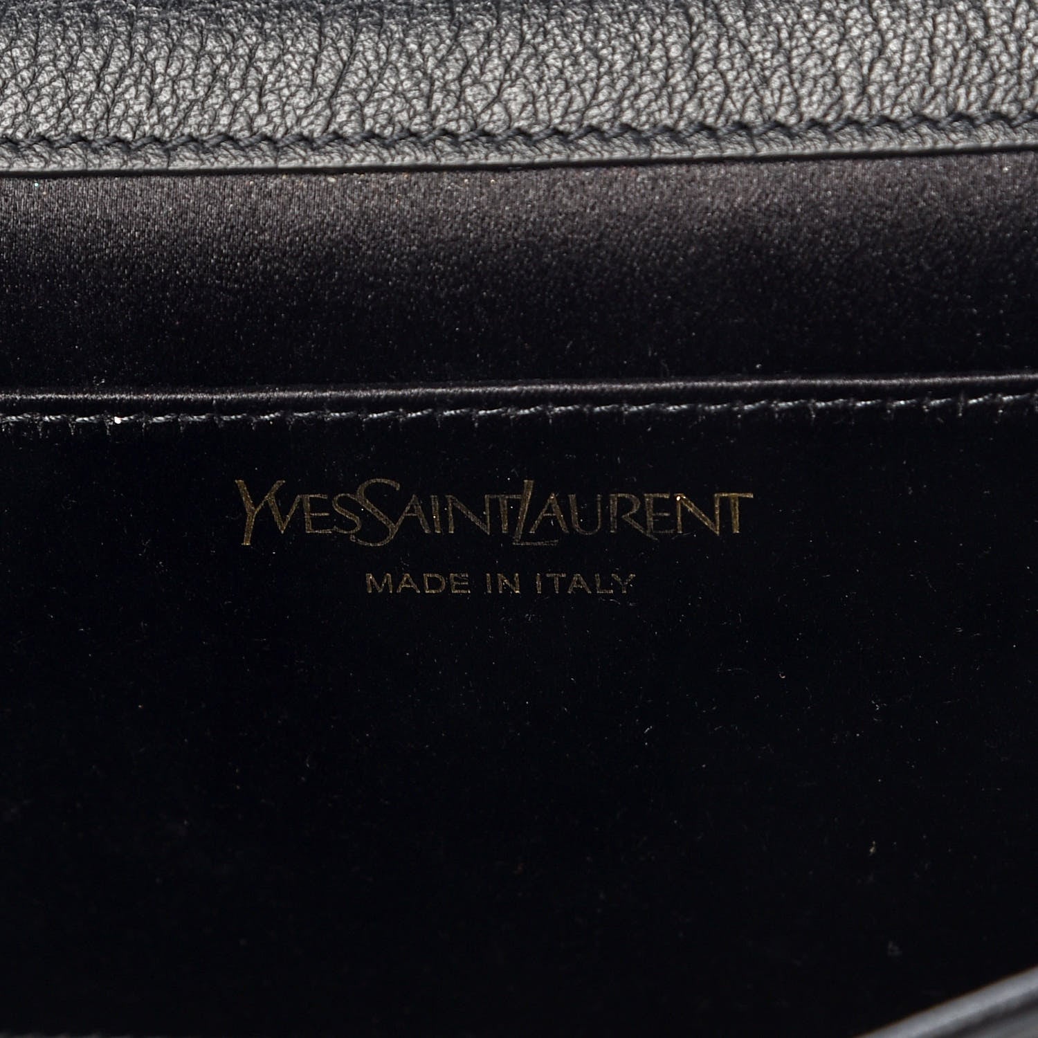 Saint Laurent Calfskin Monogram Large Belle De Jour Clutch Black 6 of 15