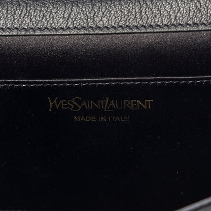 Saint Laurent Calfskin Monogram Large Belle De Jour Clutch Black 6 of 15