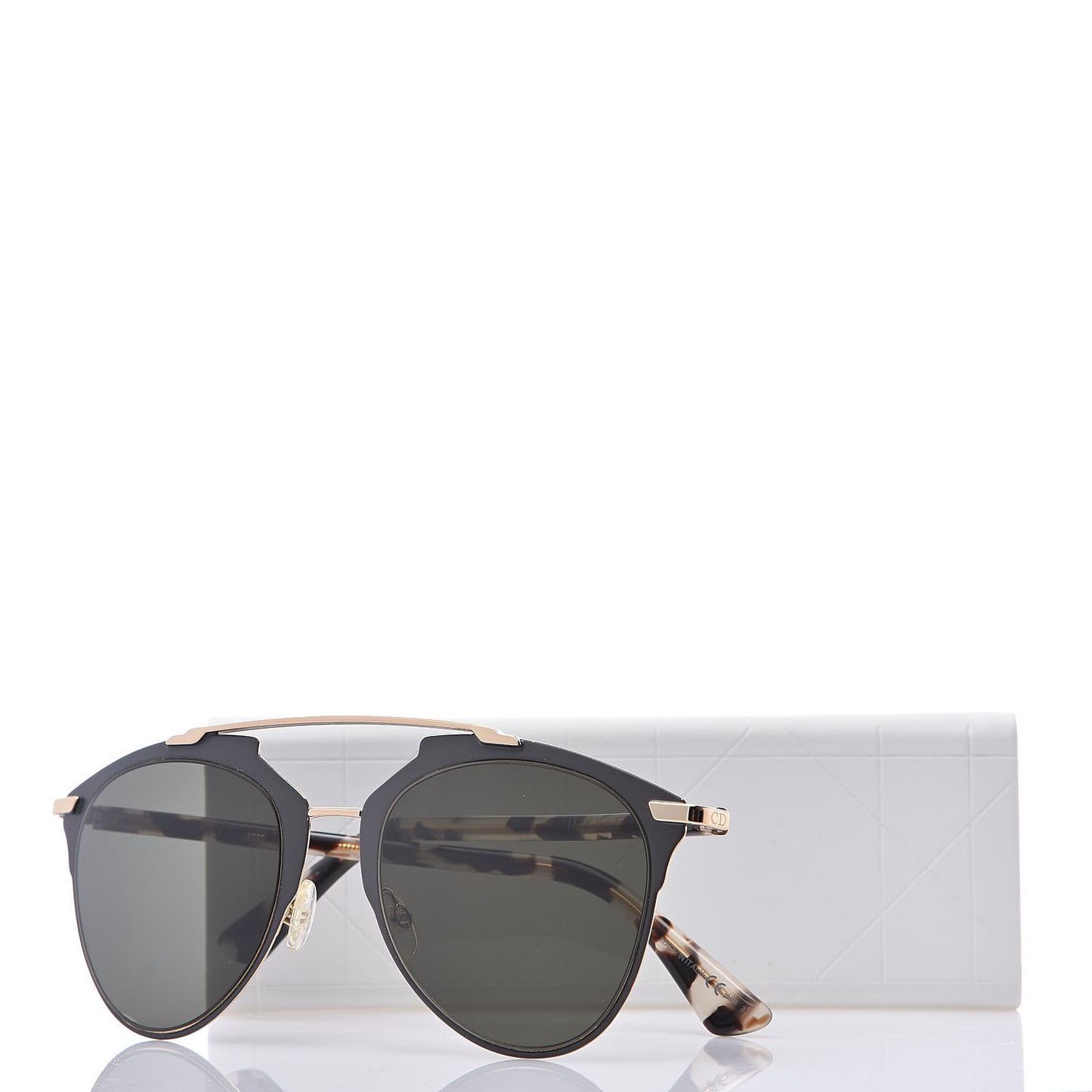Reflected Sunglasses Black Tortoise