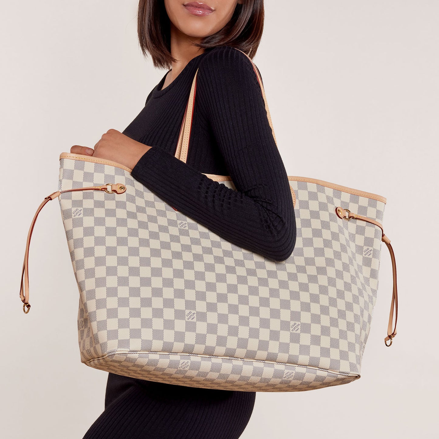 Damier Azur Neo Neverfull GM Rose Ballerine