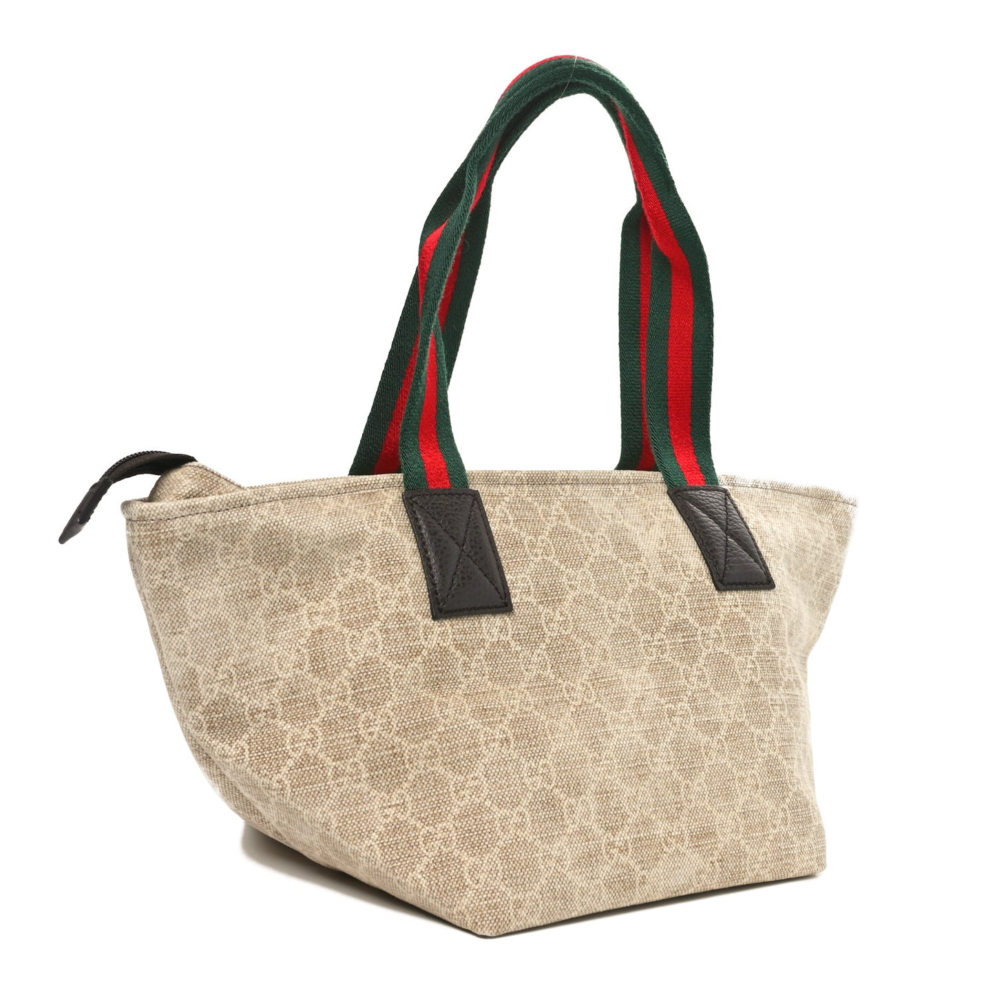 GG Monogram Mini Web Handle Bucket Tote Ivory
