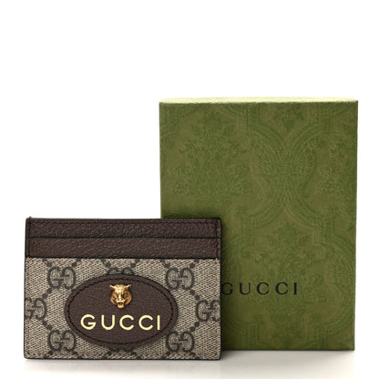 Gucci GG Supreme Monogram Neo Vintage Card Holder Beige Crop New Acero 8 of 8