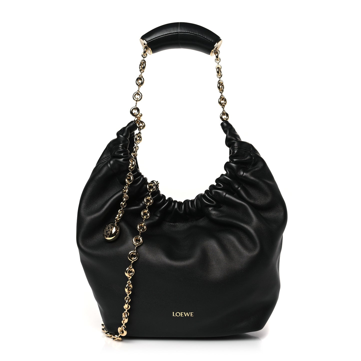 Nappa Small Squeeze Bag Black