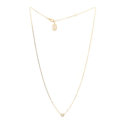 Cartier 18K Yellow Gold Diamond SM D'Amour Pendant Necklace 3 of 6